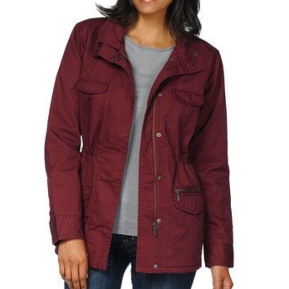 Horny Toad Jackets & Blazers - Horny Toad Maroon Womens Utility Jacket Medium